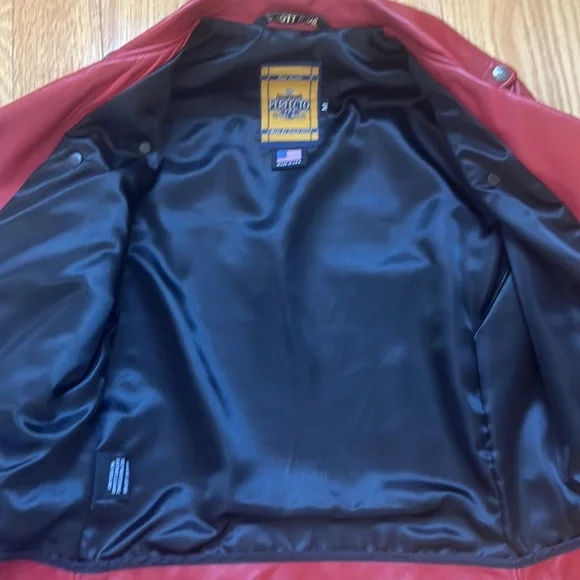 Women’s Red Lambskin Schott Perfecto